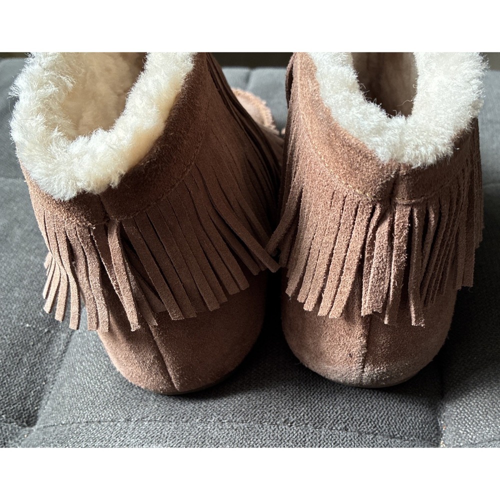 Emu Australia BootFringe Suede Moccasin Boots US Women's 9 Western - Picture 2 of 8